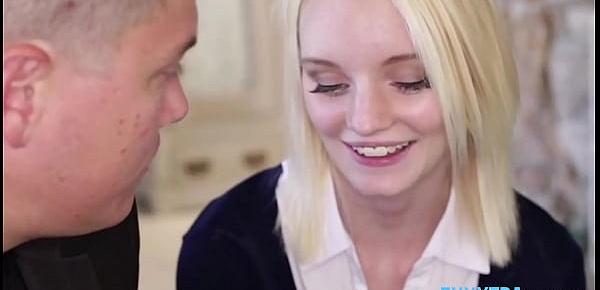  Small Blonde Teen Stepsister Sammie Daniels Learns From Her Step Brother